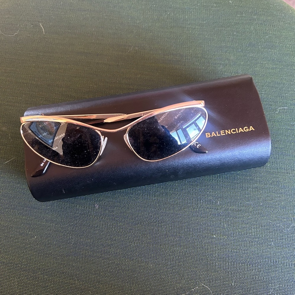 Balenciaga unisex Black Sunglasses